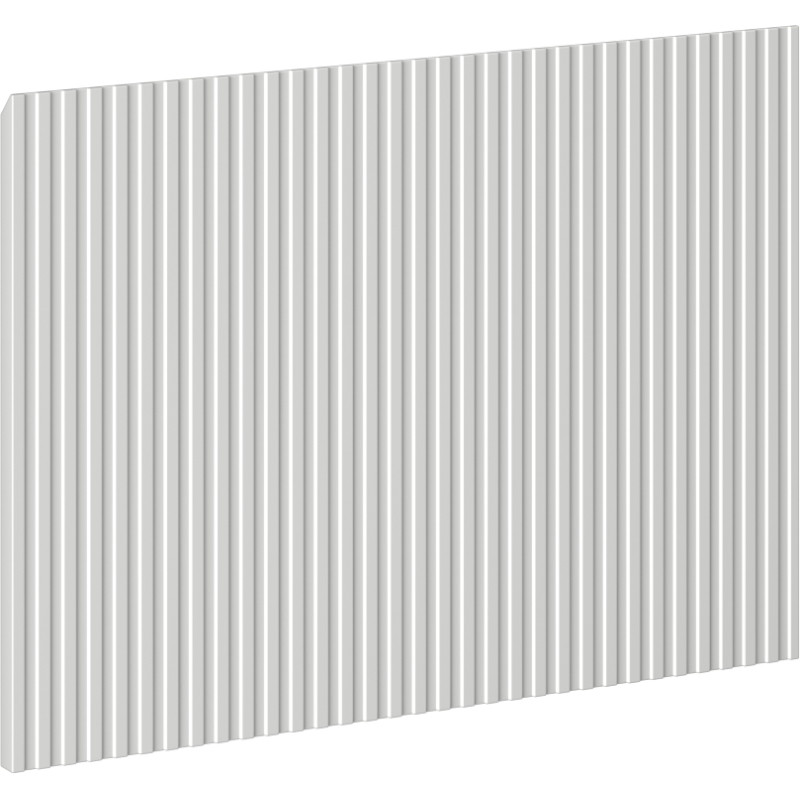 Mexen Rivel față canelată pentru corp dulap baie 60 x 43,5 cm, gri mat - 91A20-0600-470-1-62