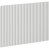 Mexen Rivel 60 x 43,5 cm-es bordázott előlap fürdőszobaszekrény testhez, szürke matt - 91A20-0600-470-1-62