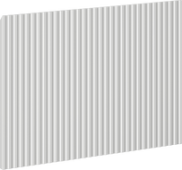 Mexen Rivel 60 x 43,5 cm-es bordázott előlap fürdőszobaszekrény testhez, szürke matt - 91A20-0600-470-1-62