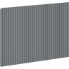 Mexen Rivel elülső ryflowany fürdőszobaszekrényhez 40 x 43,5 cm, grafit matt - 91A20-0400-470-1-66