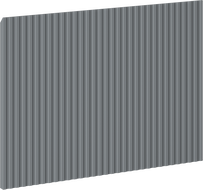 Mexen Rivel față canelată pentru corpul dulapului de baie 40 x 43,5 cm, grafit mat - 91A20-0400-470-1-66