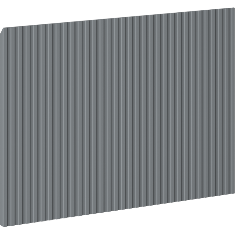 Mexen Rivel front bordázott fürdőszobai szekrénytesthez 50 x 43,5 cm, grafit matt - 91A20-0500-470-1-66