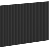 Mexen Rivel mellső rész bordázott fürdőszobai szekrénytesthez 40 x 43,5 cm, fekete matt - 91A20-0400-470-1-71