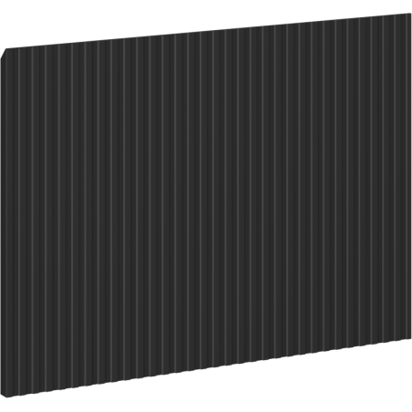 Mexen Rivel barázdált előlap fürdőszobaszekrényhez 45 x 43,5 cm, fekete matt - 91A20-0450-470-1-71