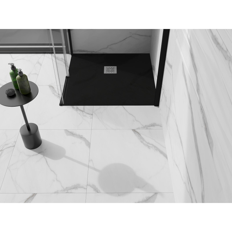 Mexen Stone+ tavă de duș compozit pătrat 90 x 90 cm, negru - 44709090