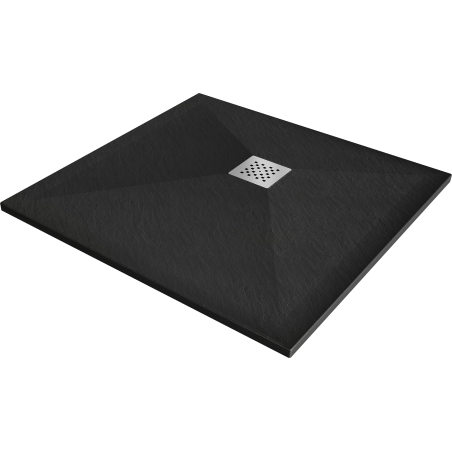 Mexen Stone+ Cădiță de duș compozit pătrată 90 x 90 cm, Neagră - 44709090