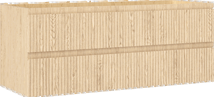 Mexen Rivel dulap baie sub chiuvetă 120 cm, 2 sertare, cu caneluri, stejar - 91A20-12047-2-BFF81