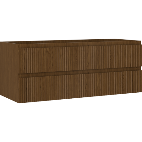 Mexen Rivel dulap baie sub chiuvetă 120 cm, 2 sertare, cu caneluri, nuc - 91A20-12047-2-BFF86