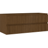 Mexen Rivel dulap baie sub chiuvetă 120 cm, 2 sertare, cu caneluri, nuc - 91A20-12047-2-BFF86