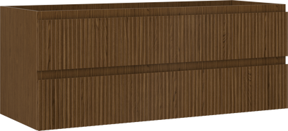 Mexen Rivel dulap baie de 120 cm, 2 sertare, canelat, nuc - 91A20-12047-2-BFF86