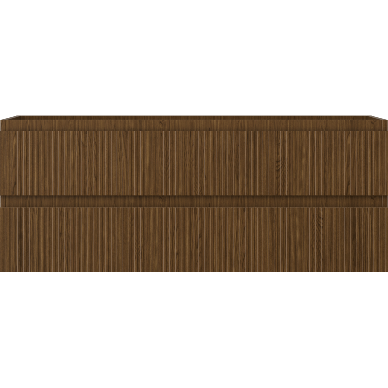 Mexen Rivel dulap baie de 120 cm, 2 sertare, canelat, nuc - 91A20-12047-2-BFF86