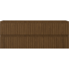 Mexen Rivel dulap baie sub chiuvetă 120 cm, 2 sertare, cu caneluri, nuc - 91A20-12047-2-BFF86