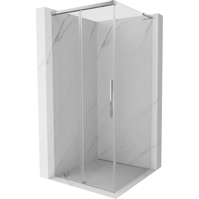 Mexen Rox L cabină de duș glisantă 90 x 90 cm, transparentă, crom - 8C2L-090-090-01-00