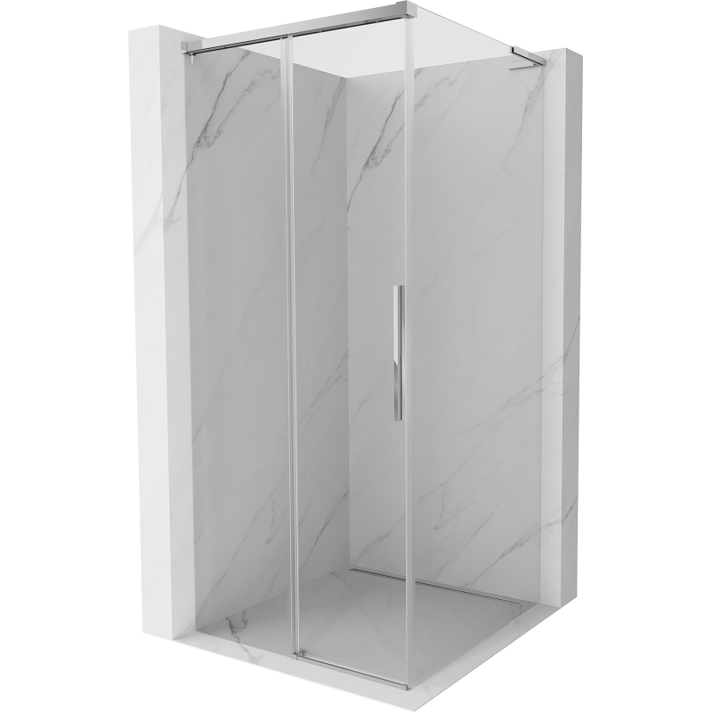 Mexen Rox L cabină de duș glisantă 95 x 95 cm, transparentă, crom - 8C2L-095-095-01-00