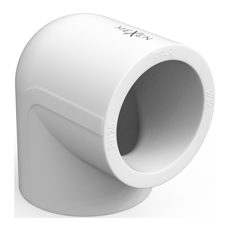 Mexen PPR könyökcső 90° hegesztett PPR csövekhez 40 x 40, PN25 - W97324-4040-00