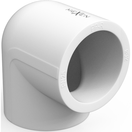 Mexen PPR könyökcső 90° hegesztett PPR csövekhez 40 x 40, PN25 - W97324-4040-00