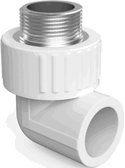 Mexen PPR 90°-os hegeszthető könyök PPR csövekhez 40 x 5/4 GZ - W97327-4054M-00