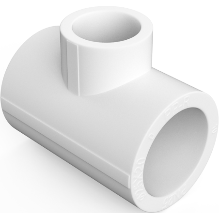 Mexen PPR T cu racord redus sudat pentru țevi PPR 50 x 20 x 50, PN25 - W97331-502050-00