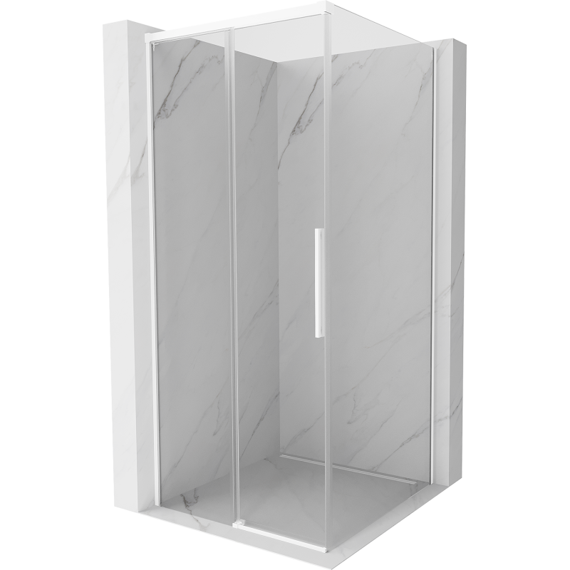 Mexen Rox cabină de duș glisantă 95 x 95 cm, transparentă, albă - 8C2-095-095-20-00