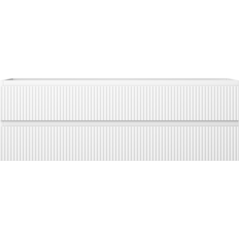 Mexen Rivel dulap baie pentru lavoar 140 cm, 2 sertare, striat, alb mat - 91A20-14047-2-BFF01