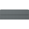 Mexen Rivel dulap baie sub chiuvetă 140 cm, 2 sertare, cu rifluri, grafit mat - 91A20-14047-2-BFF66