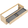 Mexen Rivel dulap de baie sub chiuvetă 140 cm, 2 sertare, riflat, stejar - 91A20-14047-2-BFF81