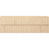 Mexen Rivel dulap de baie sub chiuvetă 140 cm, 2 sertare, riflat, stejar - 91A20-14047-2-BFF81