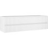 Mexen Rivel dulap baie sub lavoar 160 cm, 2 sertare, riflat, alb mat - 91A20-16047-2-BFF01
