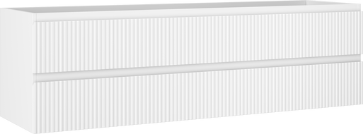 Mexen Rivel dulap baie sub lavoar 160 cm, 2 sertare, riflat, alb mat - 91A20-16047-2-BFF01