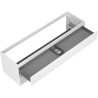 Mexen Rivel dulap baie sub lavoar 160 cm, 2 sertare, riflat, alb mat - 91A20-16047-2-BFF01