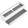Mexen Rivel dulap baie sub lavoar 160 cm, 2 sertare, riflat, alb mat - 91A20-16047-2-BFF01