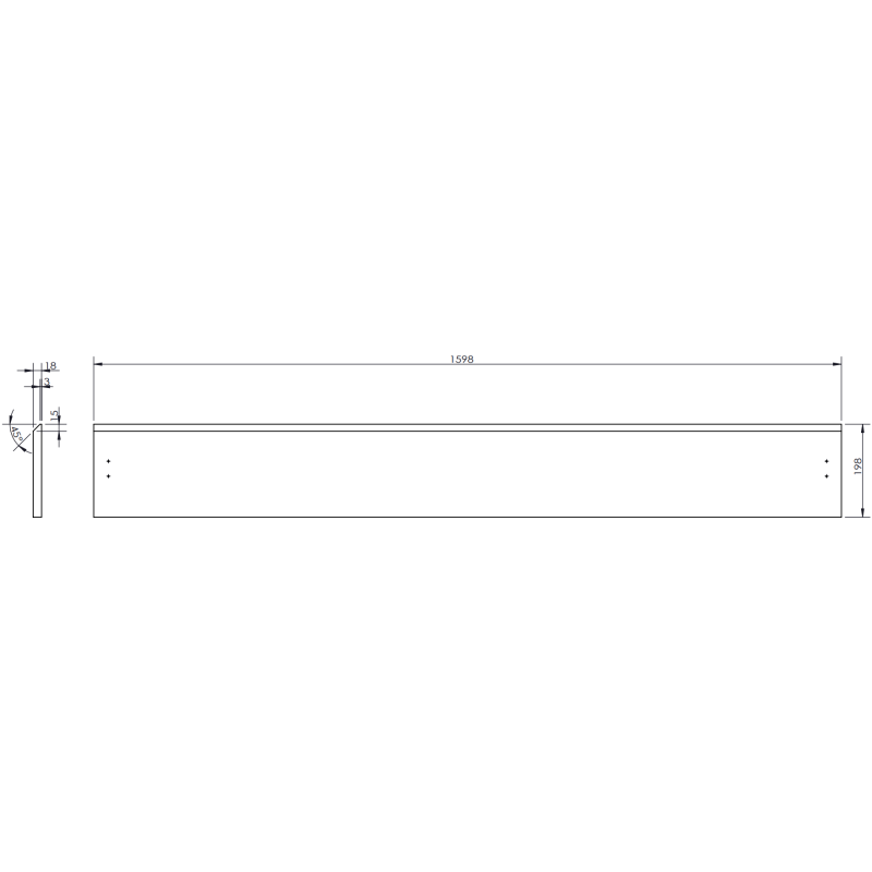 Mexen Rivel dulap baie sub chiuvetă 160 cm, 2 sertare, frontală gofrată, gri mat - 91A20-16047-2-BFF62