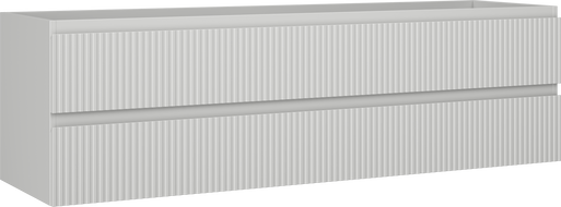 Mexen Rivel dulap baie sub chiuvetă 160 cm, 2 sertare, frontală gofrată, gri mat - 91A20-16047-2-BFF62