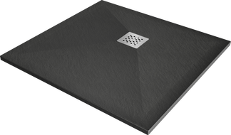 Mexen Stone+ kompozit zuhanytálca négyzet alakú 100 x 100 cm, antracit - 44711010