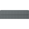 Mexen Rivel dulap lavoar baie 160 cm, 2 sertare, canelat, grafit mat - 91A20-16047-2-BFF66