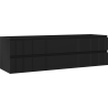 Dulap de baie Mexen Rivel sub chiuvetă 160 cm, 2 sertare, canelat, negru mat - 91A20-16047-2-BFF71