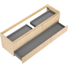 Mexen Rivel dulap baie sub lavoar 160 cm, 2 sertare, canelat, stejar - 91A20-16047-2-BFF81
