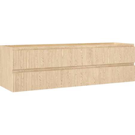 Mexen Rivel dulap baie sub lavoar 160 cm, 2 sertare, canelat, stejar - 91A20-16047-2-BFF81