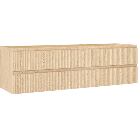 Mexen Rivel dulap baie sub lavoar 160 cm, 2 sertare, canelată, stejar - 91A20-16047-2-BFF81