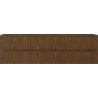 Mexen Rivel dulap baie sub lavoar 160 cm, 2 sertare, canelat, nuc - 91A20-16047-2-BFF86