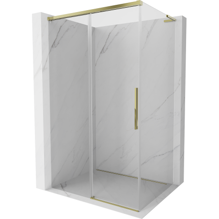 Mexen Rox L cabină de duș glisantă 105 x 110 cm, transparent, auriu - 8C2L-105-110-50-00