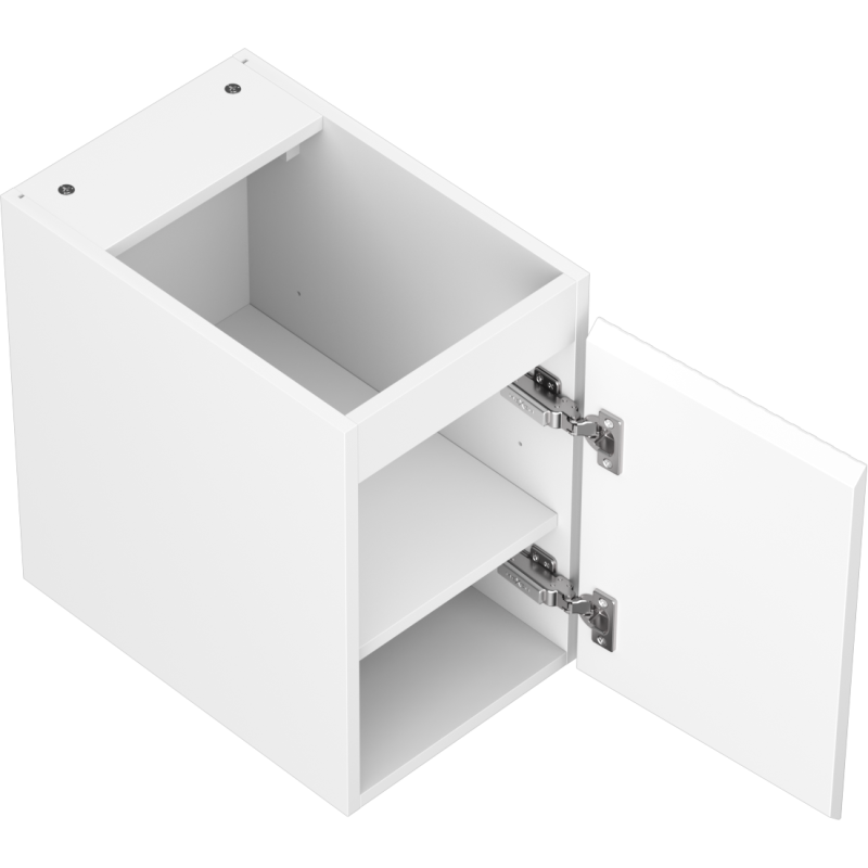 Mexen Rivel dulap baie pentru lavoar 30 cm, 1 ușă, fațetată, alb mat - 91A21-03047-1-BF01