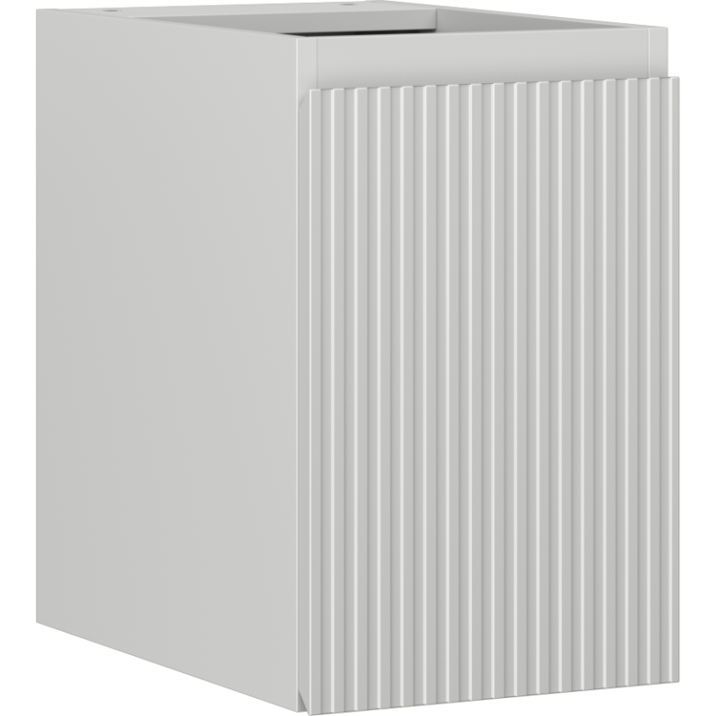 Dulap Mexen Rivel pentru baie sub lavoar de 30 cm, 1 ușă, cu riflaje, gri mat - 91A21-03047-1-BF62