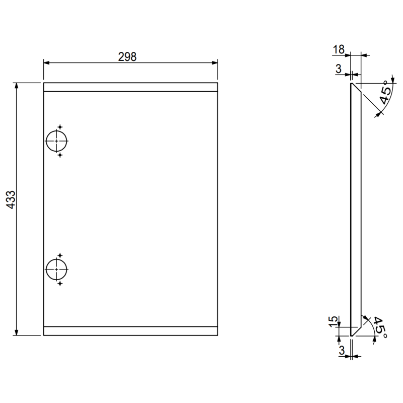 Mexen Rivel dulap baie sub lavoar 30 cm, 1 ușă, striat, grafit mat - 91A21-03047-1-BF66