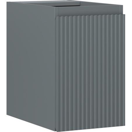 Mexen Rivel fürdőszobai mosdószekrény 30 cm, 1 ajtó, bordázott, grafit matt - 91A21-03047-1-BF66