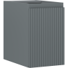 Mexen Rivel dulap baie sub lavoar 30 cm, 1 ușă, riflat, grafit mat - 91A21-03047-1-BF66