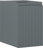 Mexen Rivel fürdőszobai mosdószekrény 30 cm, 1 ajtó, bordázott, grafit matt - 91A21-03047-1-BF66