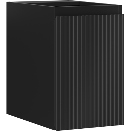Mexen Rivel dulap baie sub chiuvetă 30 cm, 1 ușă, riflat, negru mat - 91A21-03047-1-BF71