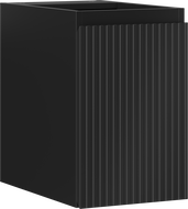 Mexen Rivel dulap baie sub chiuvetă 30 cm, 1 ușă, riflat, negru mat - 91A21-03047-1-BF71
