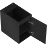 Mexen Rivel dulap de baie sub lavoar 30 cm, 1 ușă, striat, negru mat - 91A21-03047-1-BF71